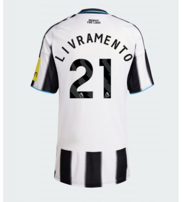 Newcastle United Tino Livramento #21 Primera Equipación Mujer 2025-26 Manga Corta